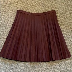Faux leather skirt
